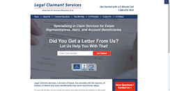 Desktop Screenshot of legalclaimantservices.com