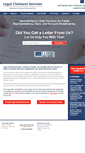 Mobile Screenshot of legalclaimantservices.com